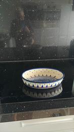 Pools Bunzlau Aardewerk Schalen, Schaal, Rond, Ophalen of Verzenden, Zo goed als nieuw