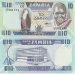 ZAMBIA 1986 10 kwacha #26e UNC, Postzegels en Munten, Bankbiljetten | Afrika, Zambia, Verzenden