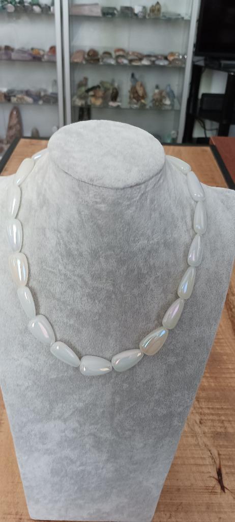 Glasdruppel collier, Sieraden, Tassen en Uiterlijk, Kettingen, Nieuw, Overige materialen, Overige kleuren, Ophalen of Verzenden