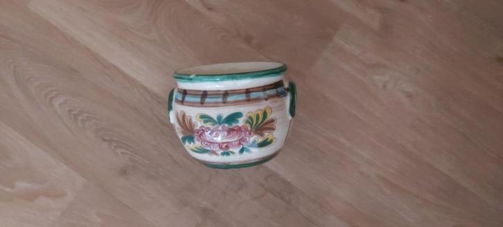 vaas aardewerk oud fraai antiek met schildering, Antiek en Kunst, Antiek | Keramiek en Aardewerk, Ophalen of Verzenden