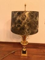 Schermerlamp (Maison Jansen Palm tafellamp) 1970, Huis en Inrichting, Ophalen of Verzenden, Gebruikt, Maion Jansens, 50 tot 75 cm