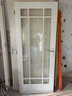 Deur met figuurglas, Ophalen, Gebruikt, 80 tot 100 cm, Binnendeur