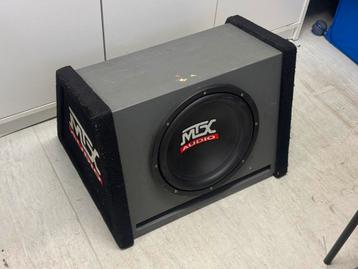 MTX subwoofer 250w and 550w amplifier and cables and fuses beschikbaar voor biedingen