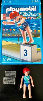 Playmobil 5198 Zwemmer met Podium compleet in doos, Ophalen of Verzenden, Gebruikt, Complete set