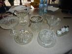 oude kristallen glazen decoratie gebruiks voorwerpen, Ophalen of Verzenden