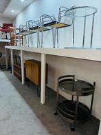 Retro vintage trolley tafel barmeubel rookglas, Ophalen