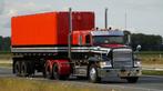 USA Truck Freightliner FLD120 met USA trailer, Auto's, Vrachtwagens, Achterwielaandrijving, Zwart, Particulier, Dealer onderhouden