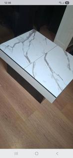 Nieuw marmerlook salontafeltje 80x58x40 cm, Overige materialen, 50 tot 100 cm, Nieuw, Modern