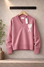 AMI Paris Sweater Pink White Logo M Oversize Style, Ophalen of Verzenden, Zo goed als nieuw, Roze