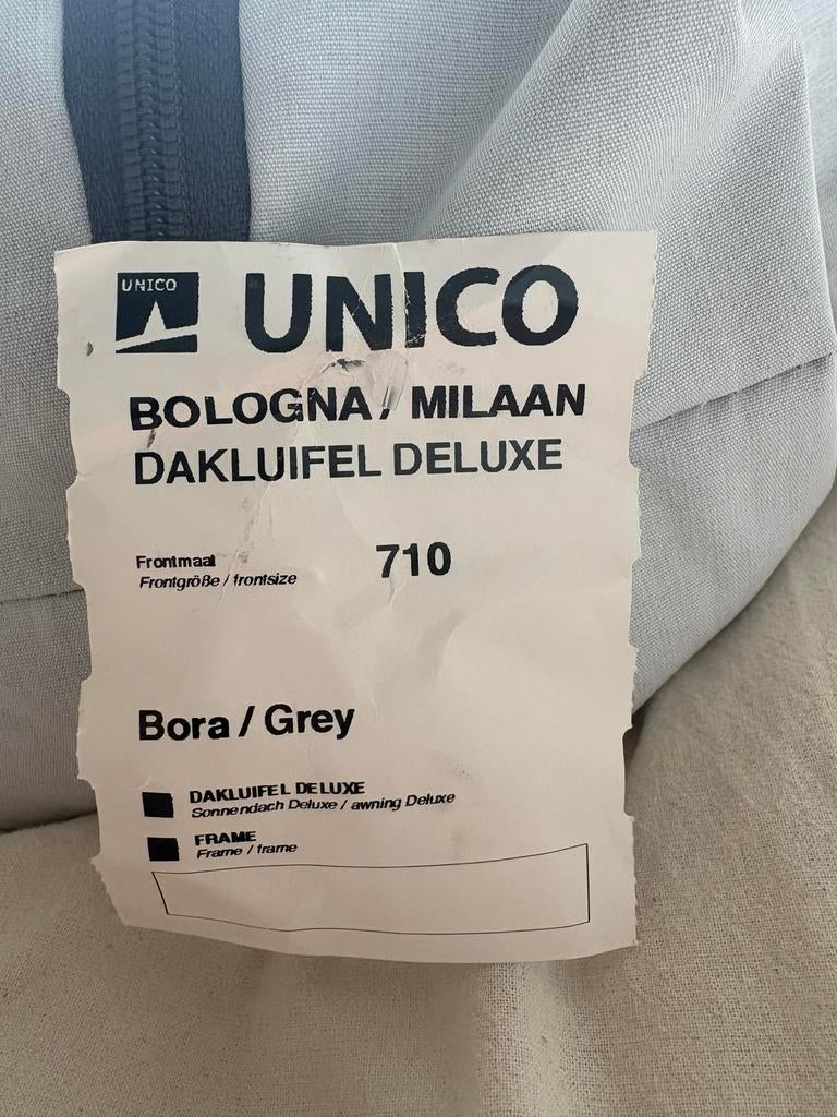 Unico dakluifel Deluxe Bora Grey Nieuw, Caravans en Kamperen, Voortenten en Luifels, Ophalen, Nieuw, Ten Cate All Season 240g/m2