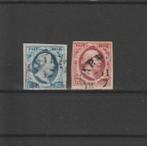 Nederland 1852, NVPH 1 t/m 2, Gestempeld., Verzenden, T/m 1940, Gestempeld