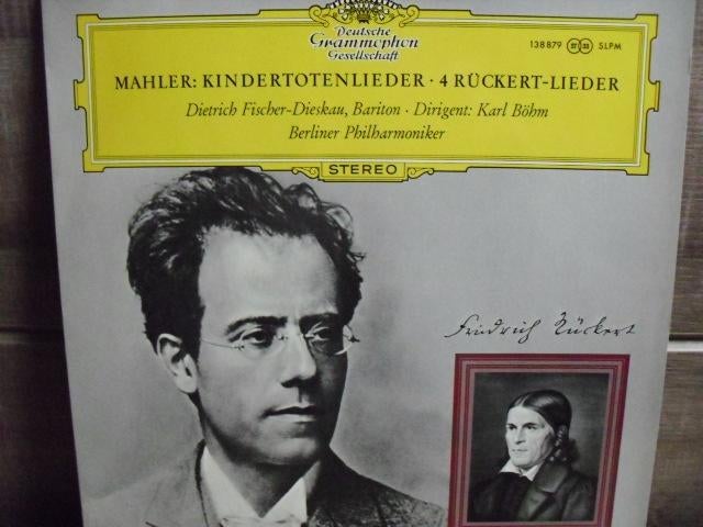 Gustav Mahler - Fischer-Dieskau "Kindertotenlieder" LP, Cd's en Dvd's, Vinyl | Klassiek, Gebruikt, Ophalen of Verzenden, Romantiek