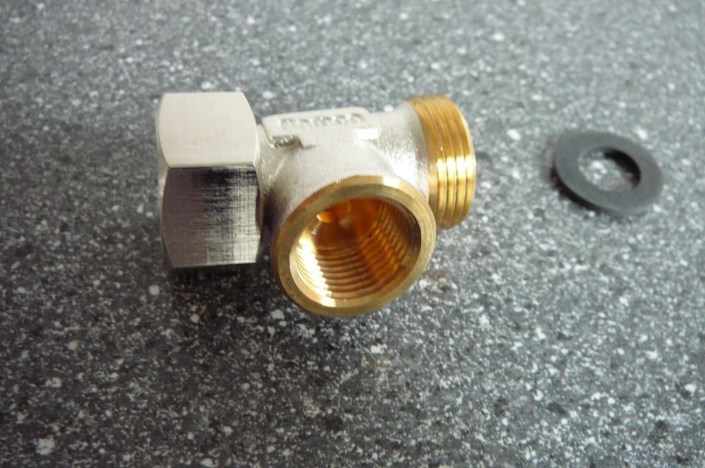 T STUK VOOR WATERSLAGDEMPER NIEUW IN VERPAKKING, Ophalen, Nieuw, Rvs, Kraan