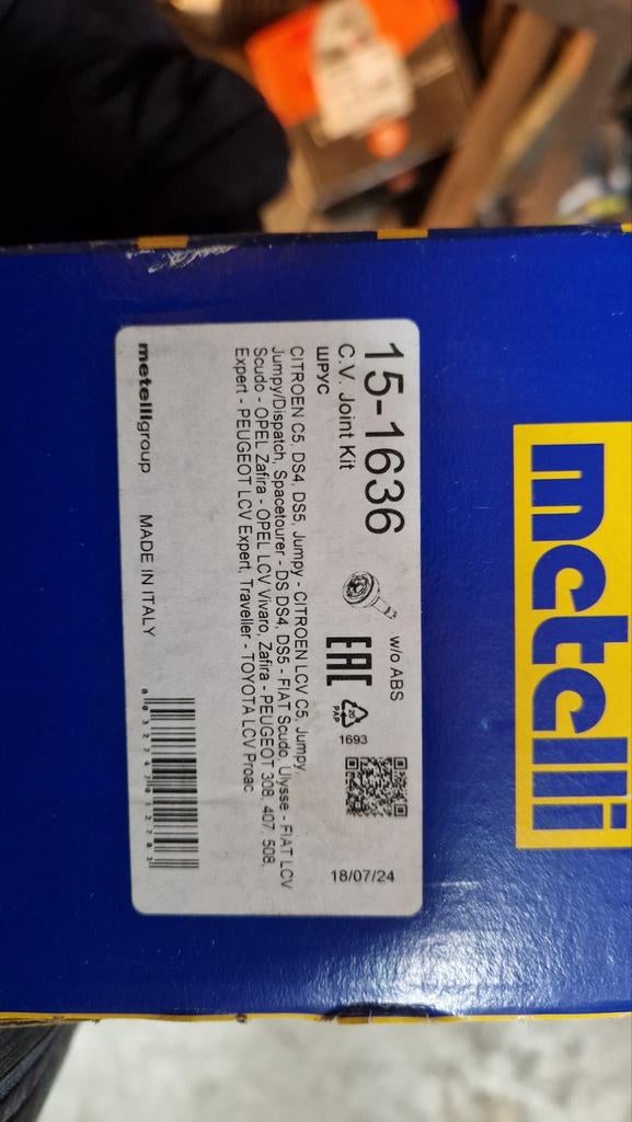 15-1636 homokineet voor peugeot en meer zie adv., Ophalen of Verzenden, Nieuw, Peugeot