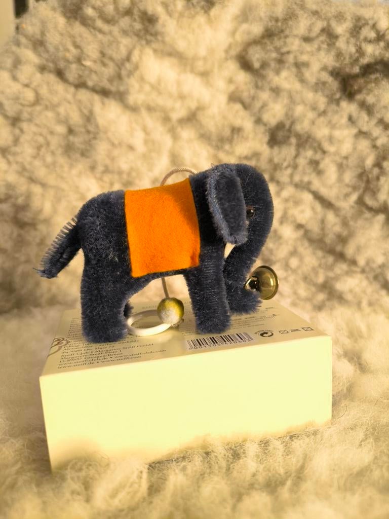 Steiff Blauwe Olifant - Club Jaargeschenk 2007, Ophalen of Verzenden, Zo goed als nieuw, Stoffen beer, Steiff