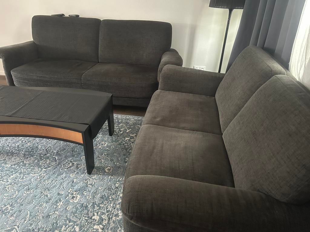 Twee banken, Ophalen, 75 tot 100 cm, Tweepersoons, 150 tot 200 cm