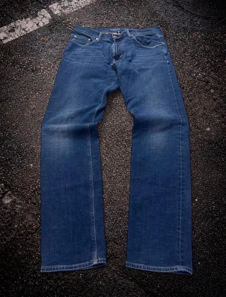 Tommy Hilfiger Bleecker Slim Fit Jeans W33 L32 Donkerblauw, Sieraden, Tassen en Uiterlijk, Portemonnees, Ophalen of Verzenden
