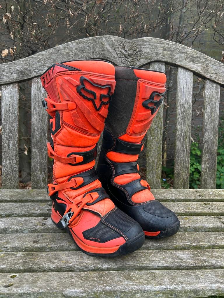Fox Comp 5 Crosslaarzen - Oranje/Zwart maat 44, Motoren, Heren, Ophalen of Verzenden, Fox, Laarzen