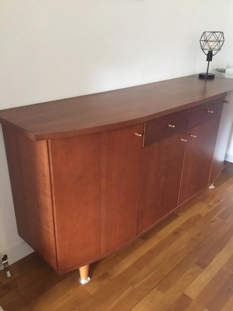 Houten dressoir en kast, Huis en Inrichting, Kasten | Dressoirs, Ophalen, Gebruikt, 25 tot 50 cm, 100 tot 150 cm