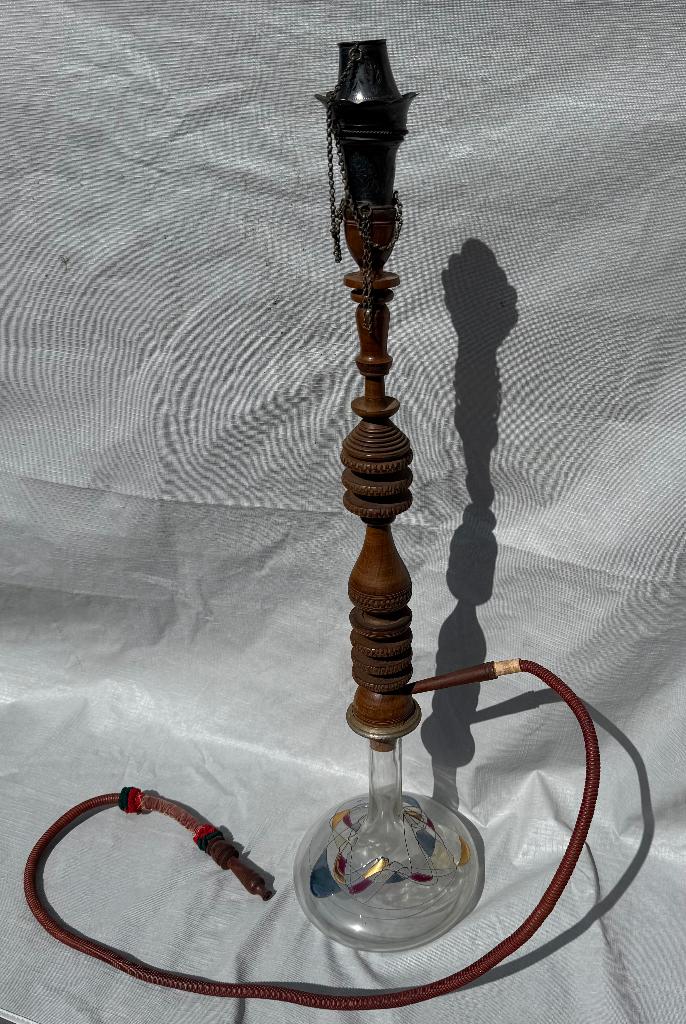 Prachtige Antieke waterpijp, Ophalen, Gebruikt, (Water)pijp