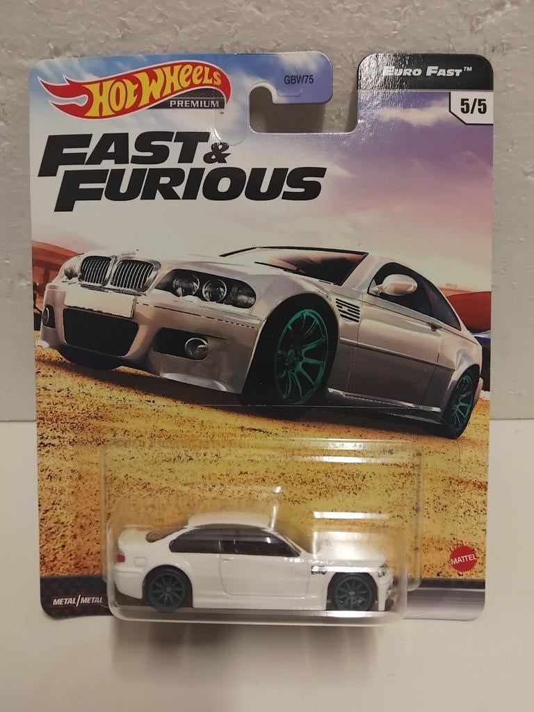 Fast & Furious BMW M3 E46 white Mattel 3INCH, Ophalen of Verzenden, Zo goed als nieuw, Auto