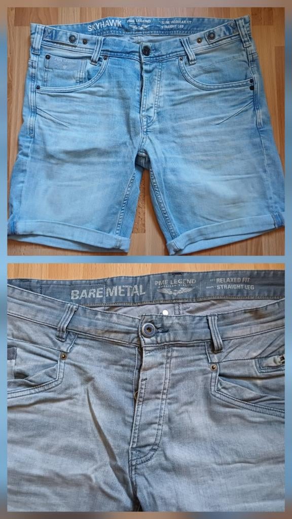 Nieuwe PME Legend set denim shorts!, Kleding | Heren, Spijkerbroeken en Jeans, W36 - W38 (confectie 52/54), Nieuw, Pme Legend
