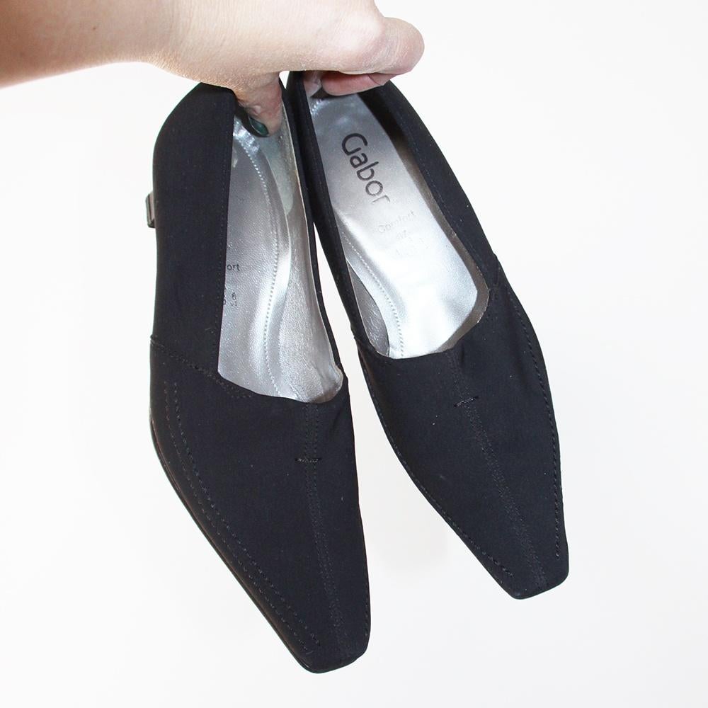 Zeer Mooie Zwarte Gabor Comfort Pumps s16 (Maat G4/37) €65,-, Pumps, Gabor Comfort, Zwart, Nieuw