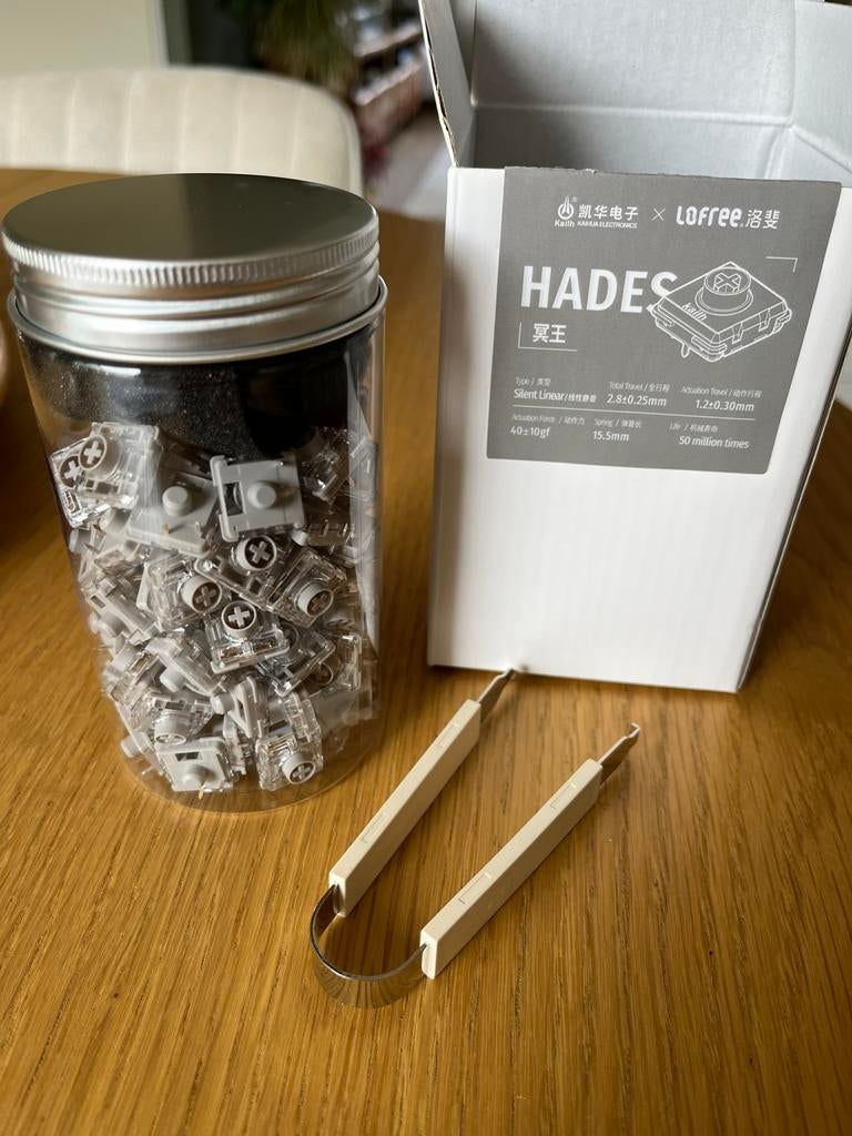 Hades Shadow Series Low-Profile Switches (106 stuks), Computers en Software, Toetsenborden, Gaming toetsenbord, Nieuw, Ophalen of Verzenden