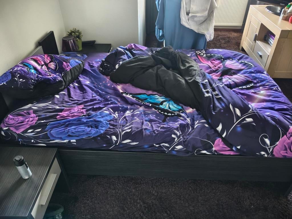 Bed 120/200 electrisch verstelbaar., Ophalen, Verstelbaar, Twijfelaar, 120 cm