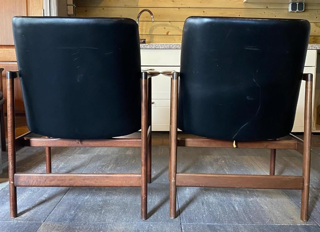 Ib Kofod Larsen – Fröscher – jaren 60, Huis en Inrichting, Ophalen, Gebruikt, Zwart, Vier