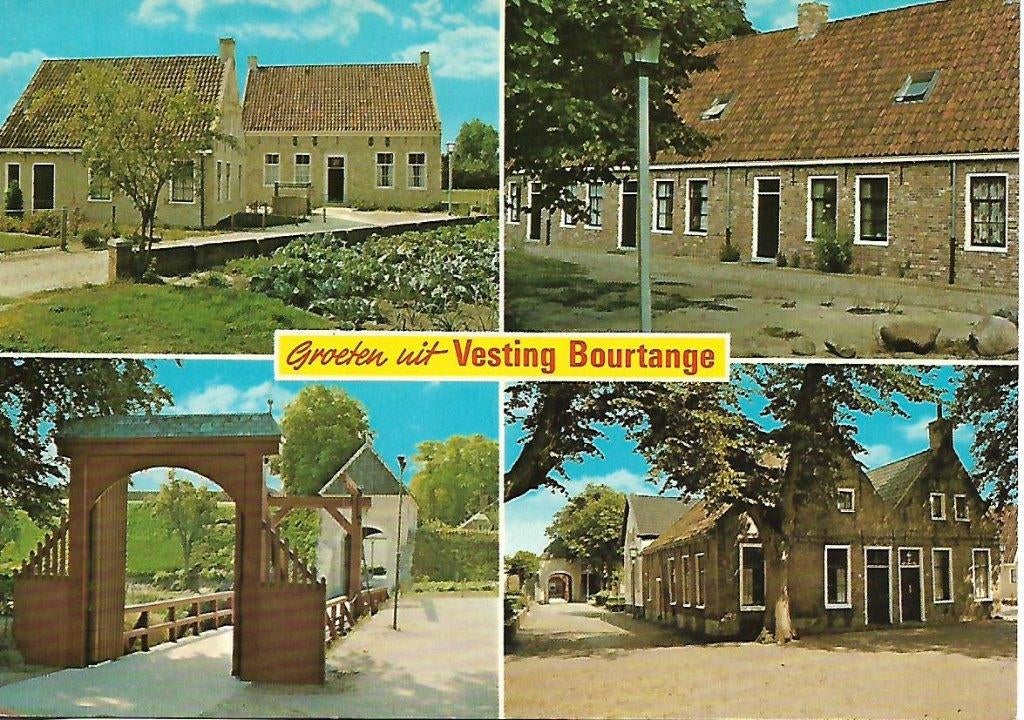 Bourtange- -4-luik., Verzamelen, Ansichtkaarten | Nederland, Verzenden, 1980 tot heden, Gelopen, Groningen