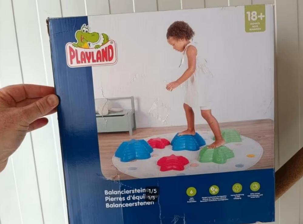 Playland balanceer stenen stapstenen 6x antislip nieuw, Kinderen en Baby's, Speelgoed | Educatief en Creatief, Nieuw, Ophalen of Verzenden