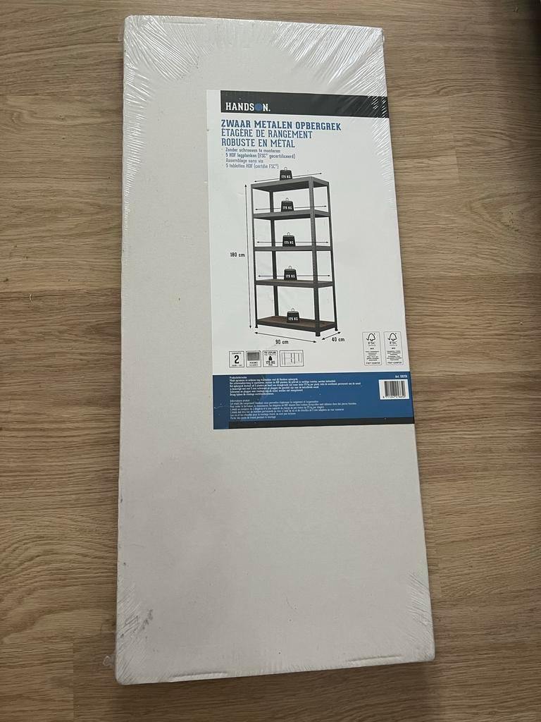 Nieuw metalen opbergrek - 180x90x40 cm - 175 kg per plank, Ophalen, Nieuw