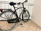 Gazelle fiets zwart met verlichting en versnellingen, Ophalen, Gebruikt, Velgrem, Versnellingen