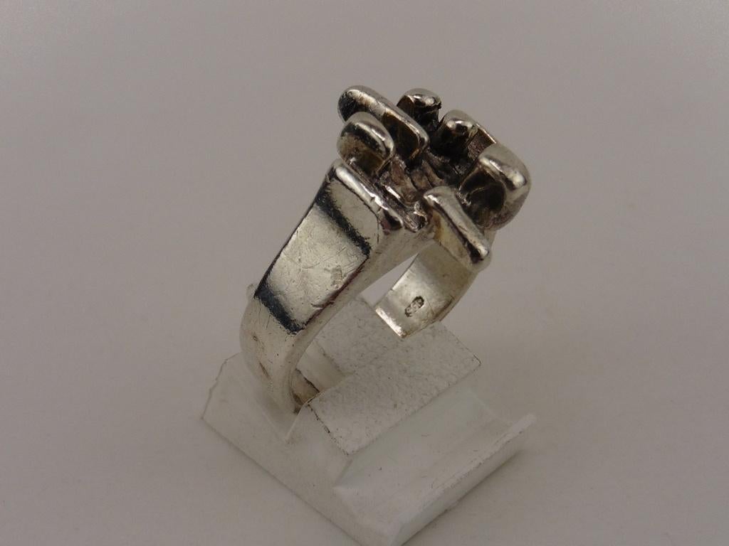 Zilveren ring Orlandini                                  Z73, Gebruikt, ., Ophalen of Verzenden, Dame
