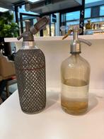 Vintage Glazen Spuitfles - soda sifon fles, Antiek en Kunst, Ophalen of Verzenden