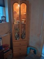 Leuke vitrinekast met glazen deuren en lades, Ophalen, Gebruikt, Met deur(en), Glas