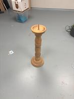 Houten vloerkandelaar – landelijk / brocante, Ophalen