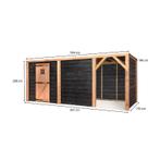 Groot zwart kippenhok Tijn, Ophalen of Verzenden, Nieuw, Kippenhok of Kippenren