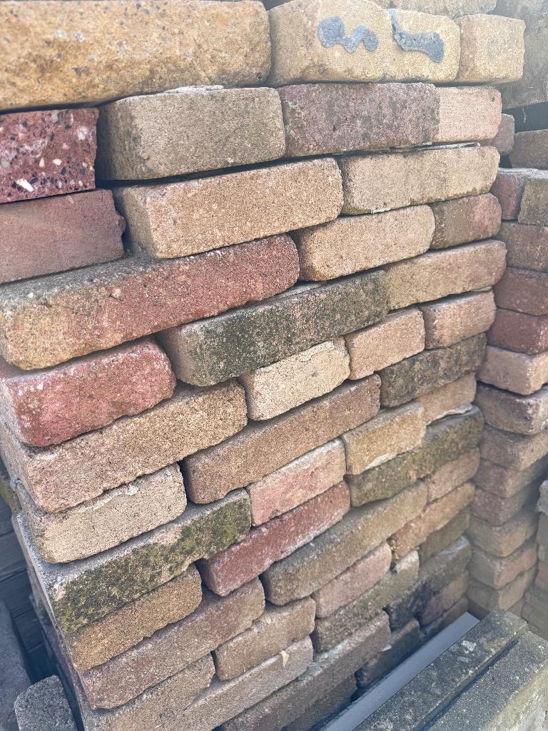 Gratis klinkers circa 10 m2, Ophalen, Gebruikt, Klinkers, 10 m² of meer