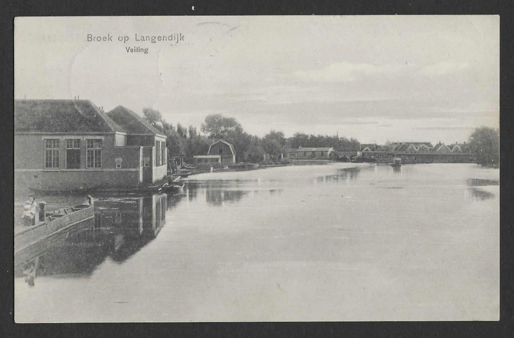 Broek op Langendijk veiling, Verzenden, Voor 1920, Gelopen, Noord-Holland