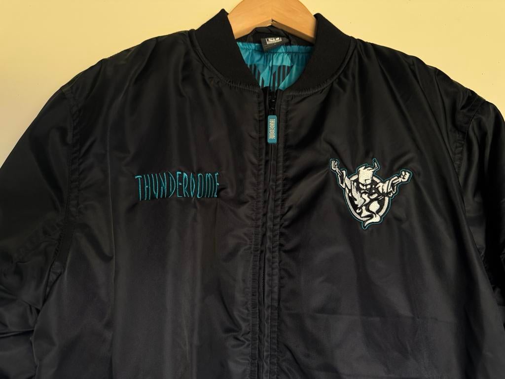 Thunderdome Gabber Bomber Jas, Kleding | Heren, Jassen | Zomer, Ophalen of Verzenden, Zo goed als nieuw, Maat 52/54 (L), Zwart