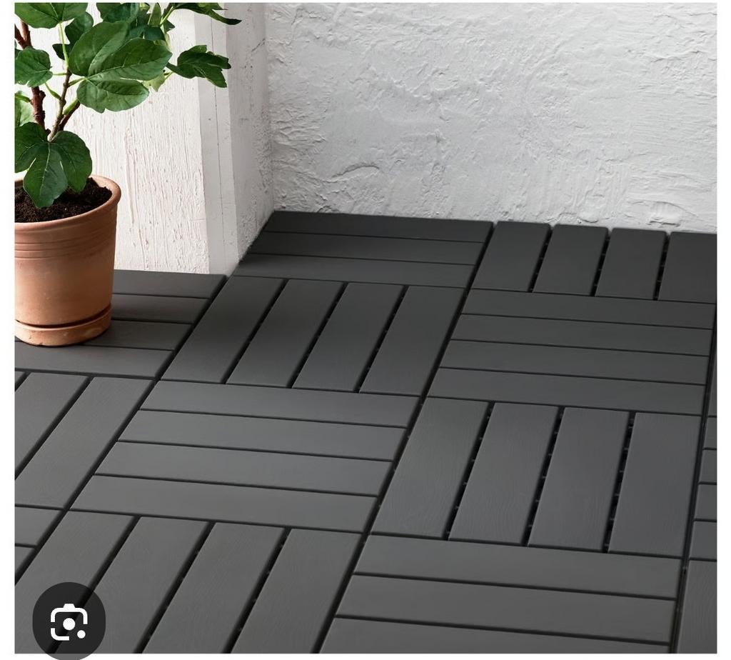 Ikea Runnen vlonder/balkon tegels nieuw met afwerkrand, Ophalen, Nieuw, Kunststof