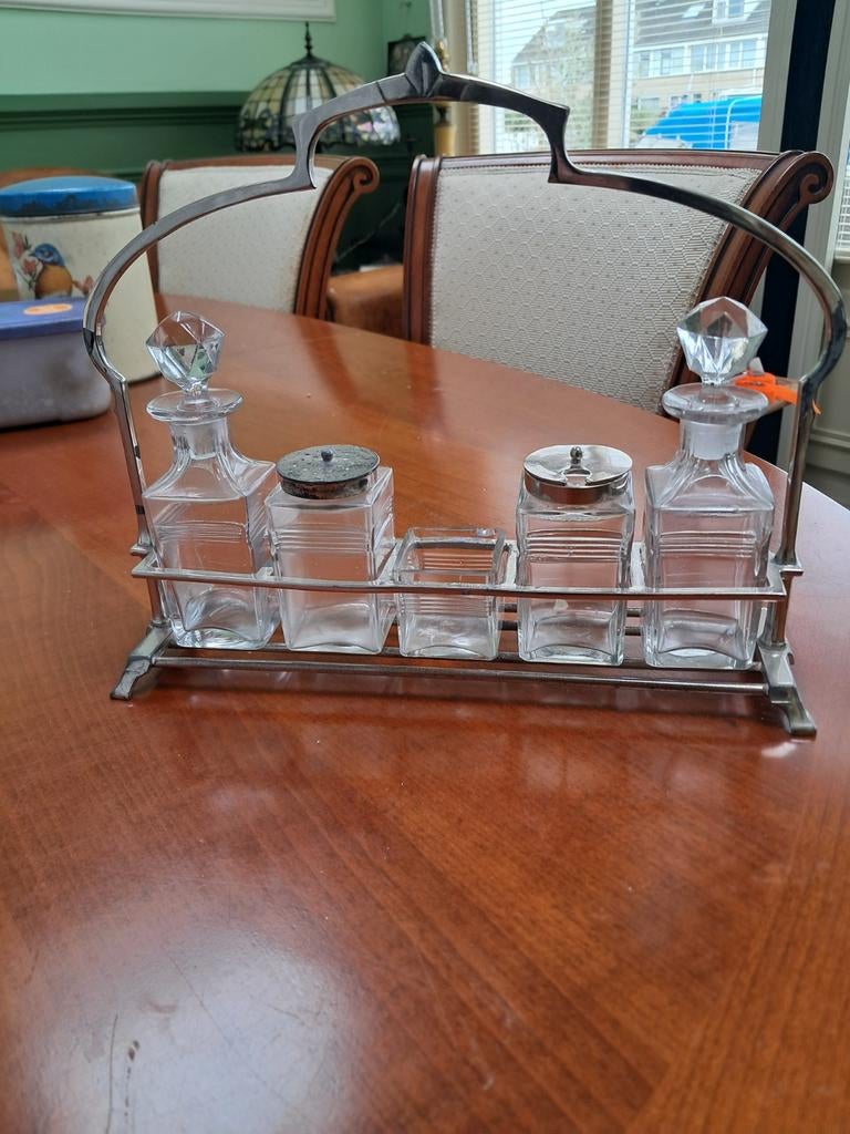 Art nouveau Cruet set, Ophalen of Verzenden