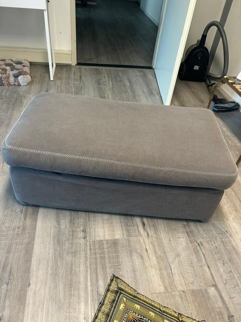 Hocker, kleur grijs. Trendhopper, Huis en Inrichting, Banken | Voetenbanken en Poefen, Ophalen, 75 tot 100 cm, Zo goed als nieuw