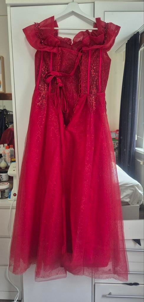 Prachtige rode hennajurk maat L, Overige typen, Maat 42/44 (L), Ophalen of Verzenden, Zo goed als nieuw