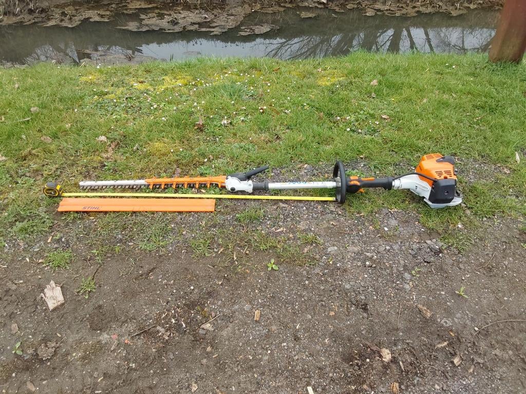 Stihl HL 91 KC heggenschaar op steel, Ophalen of Verzenden, Gebruikt, Benzine, Stihl