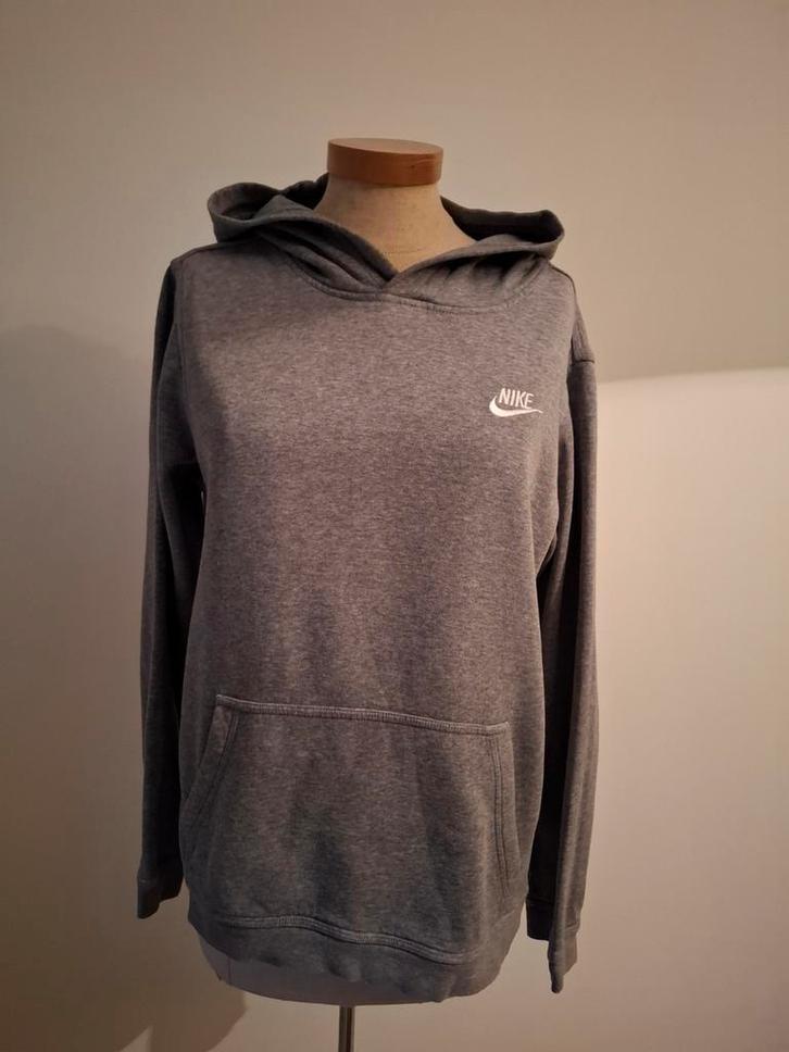 Nike Hoodie Grijs - Maat M, Kinderen en Baby's, Kinderkleding | Maat 164, Ophalen of Verzenden