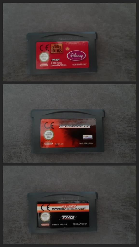 3 GameBoy Advance SP games, Avontuur en Actie, Gebruikt, 1 speler, Ophalen of Verzenden