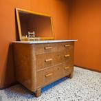 Art Deco Ladenkast Commode Kast Kaptafel zeldzaam vintage, 100 tot 150 cm, Ophalen of Verzenden, Zo goed als nieuw, 3 of 4 laden